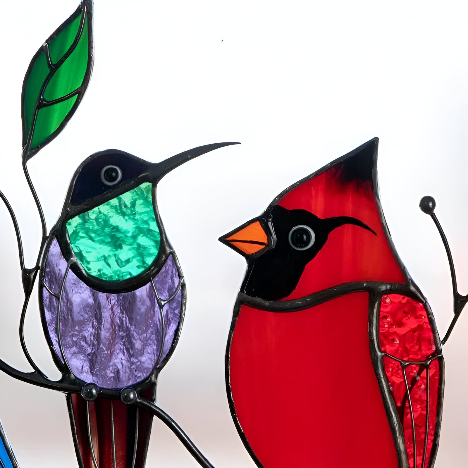 Enchanting Stained Glass Birds