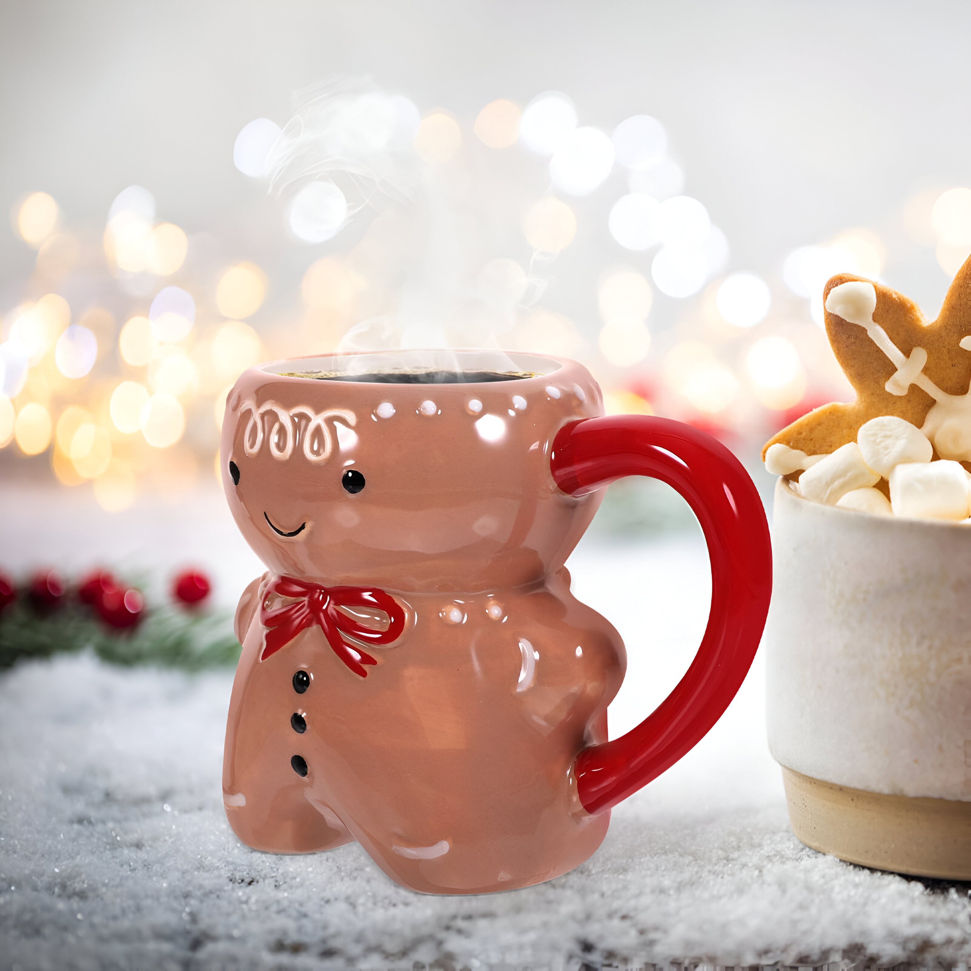 Gingerbread Man Holiday Mug