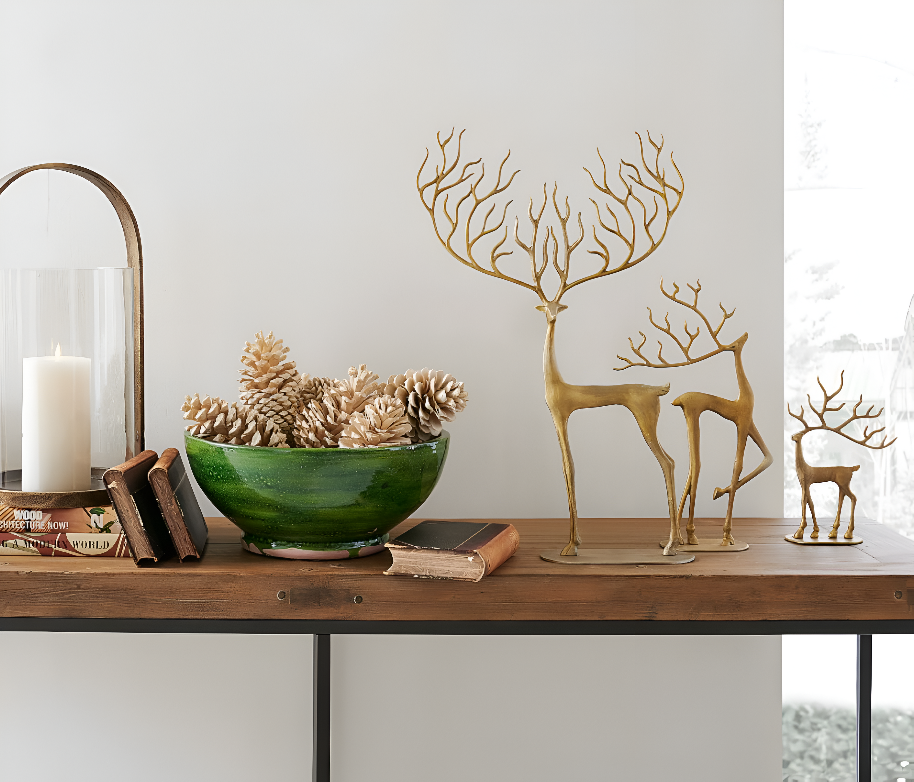 The Enchanting Golden Deer Family