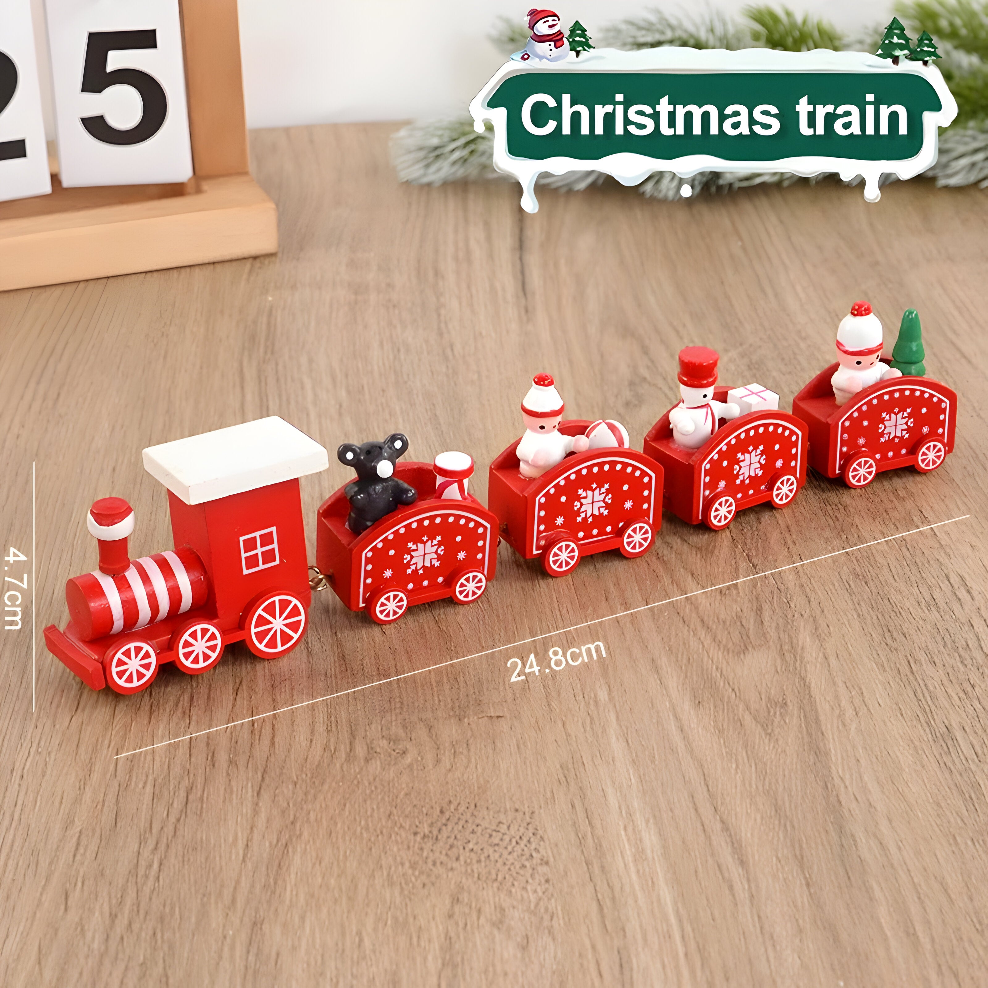 Wooden Christmas Trains