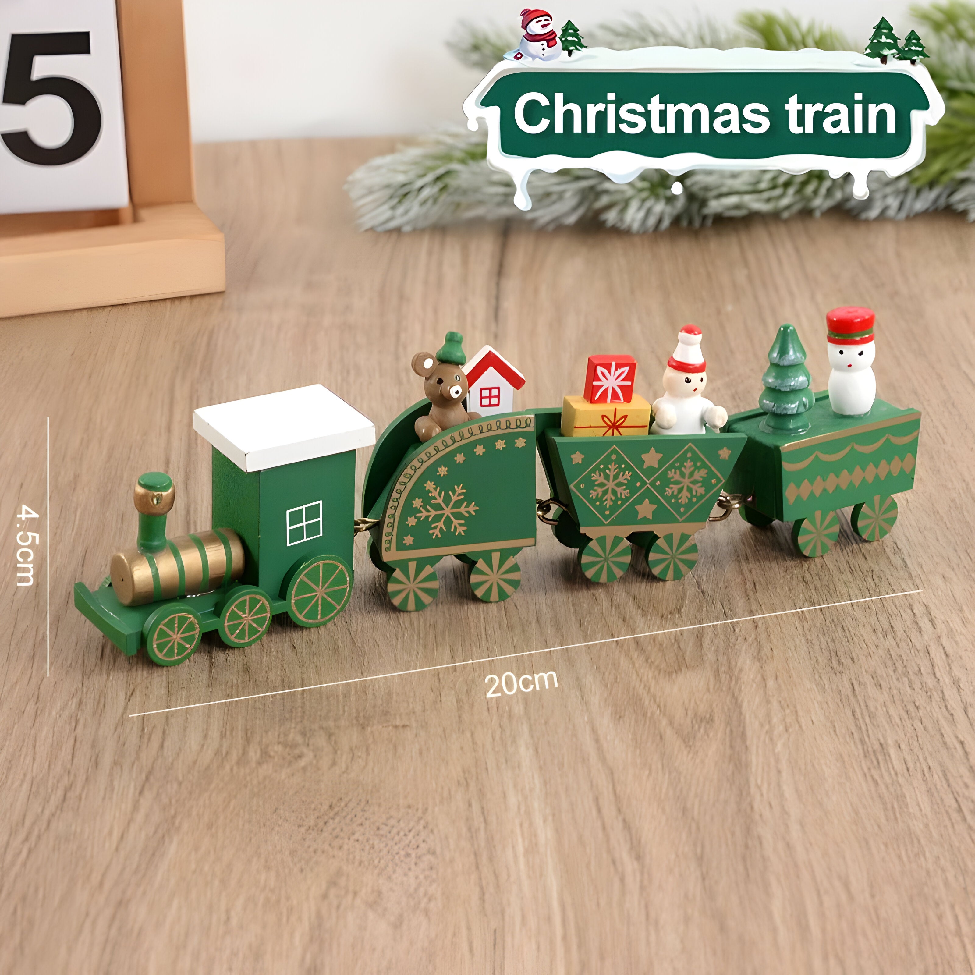 Wooden Christmas Trains