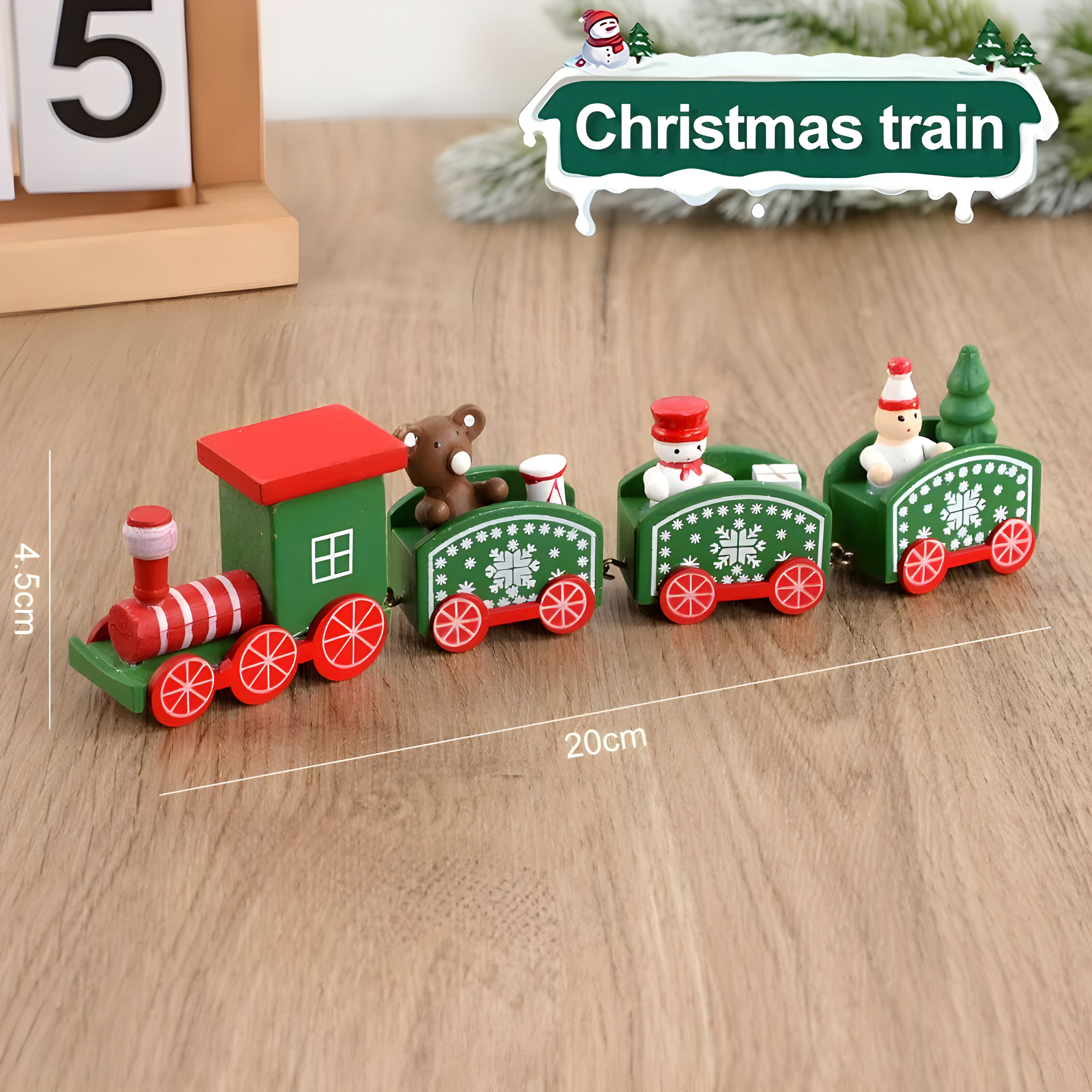 Wooden Christmas Trains