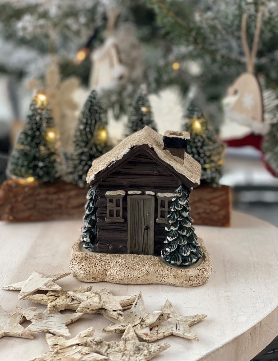 Winter Cottage Incense Burner